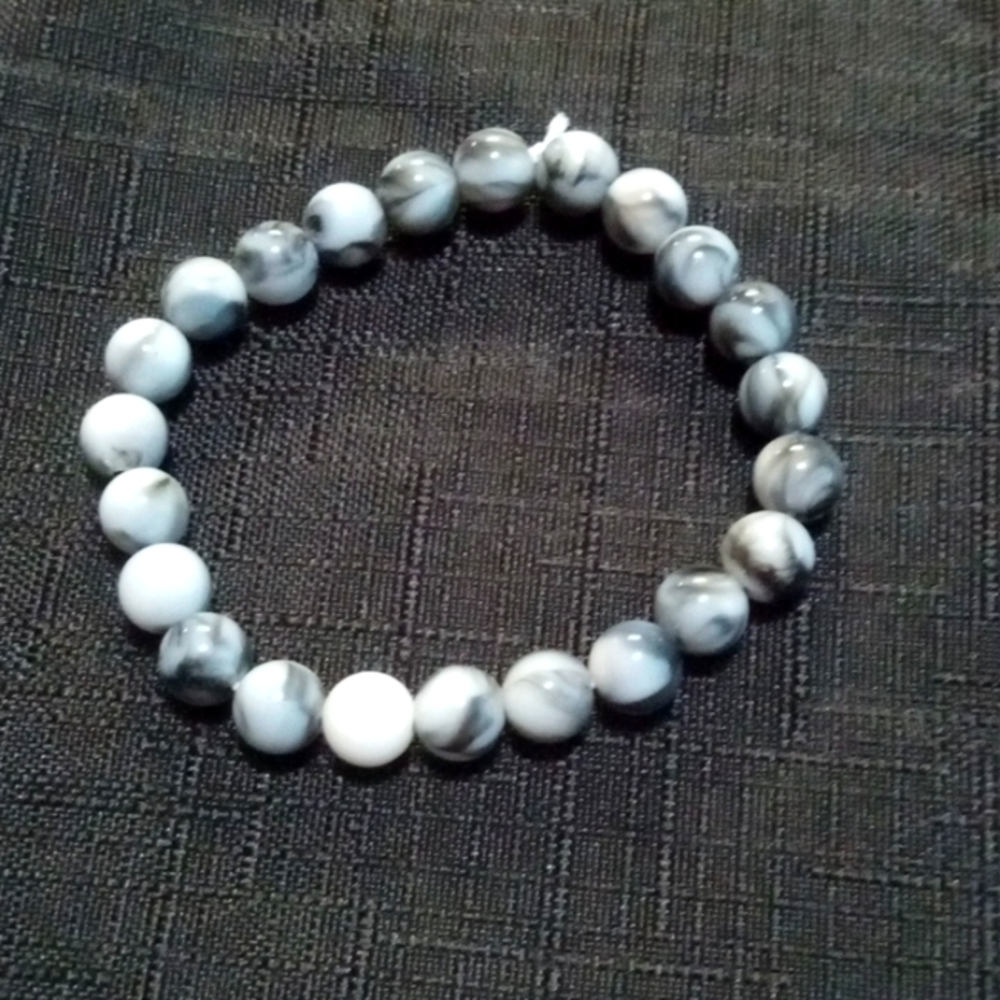This a marble crystal bracelet